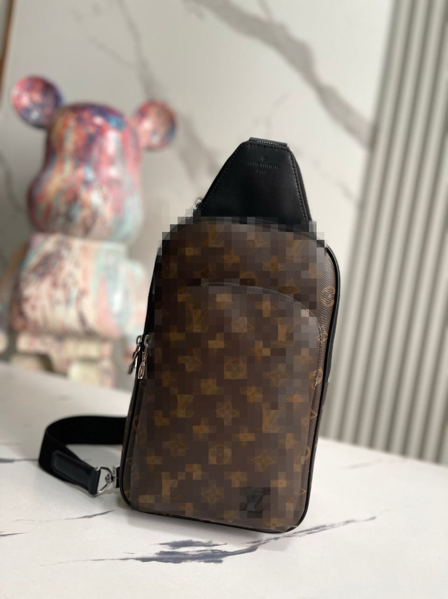 Brown monogram sling bag